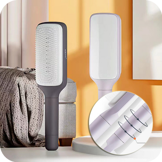 Brushinex™ – 4-in-1 Self-Cleaning Hair Brush with Scalp Massage & Anti-Static Technology